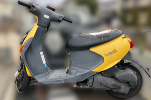 回収実績：福岡県のお客様より原付バイクを無料回収させていただきました